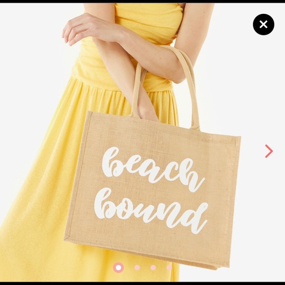 To the Market Beach Bound Jute tote NWT - Picture 3 of 4